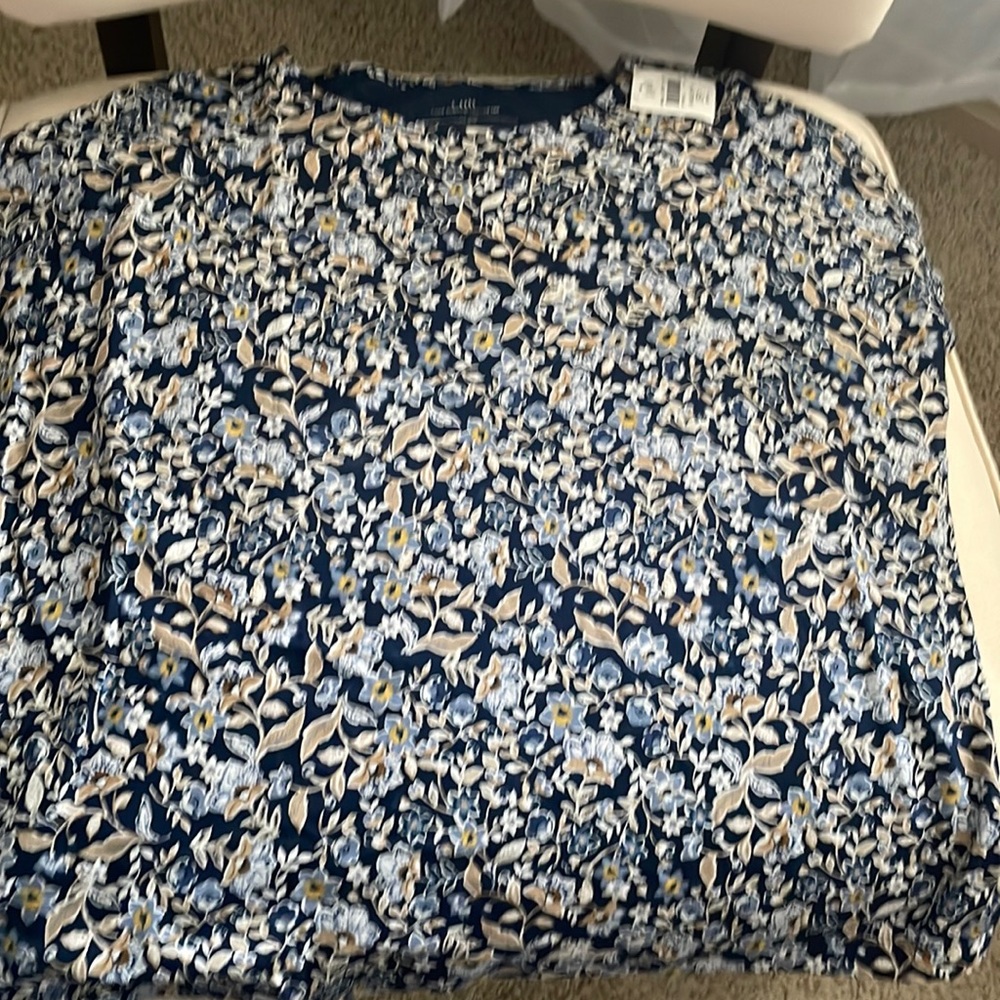 J Jill relaxed floral t shirt